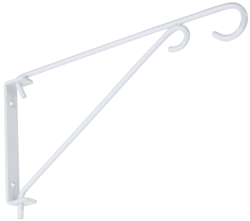 National Hardware N274-779 Swivel Bracket, 9-1/2 in L, 5.15 in H, Steel, White