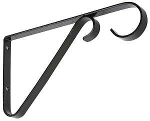 National Hardware N274-514 Plant Bracket, 6 in L, Steel, Black