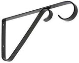 National Hardware N274-514 Plant Bracket, 6 in L, Steel, Black