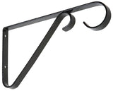 National Hardware N274-514 Plant Bracket, 6 in L, Steel, Black