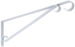 National Hardware N274-639 Plant Bracket/Sign Holder, 15 in L, Steel, White