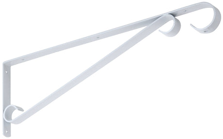National Hardware N274-639 Plant Bracket/Sign Holder, 15 in L, Steel, White