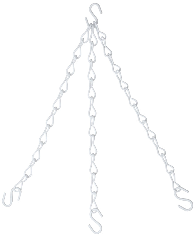 National Hardware N275-040 Flower Plant Chain, 18 in L, Steel, White