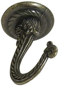 National Hardware V2672 Series N274-852 Swag Hook, 2-1/4 in L, Antique Bronze