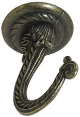 National Hardware V2672 Series N274-852 Swag Hook, 2-1/4 in L, Antique Bronze
