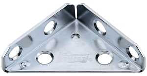 National Hardware V124 Series N337-675 Corner Brace, 2 in L, 3.4 in W, 2 in H, Steel, Zinc