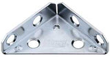 National Hardware V124 Series N337-675 Corner Brace, 2 in L, 3.4 in W, 2 in H, Steel, Zinc