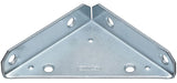 National Hardware V124 Series N337-691 Corner Brace, 4 in L, 5.3 in W, 4 in H, Steel, Zinc