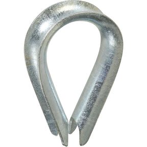 National Hardware 3232BC Series N176-834 Rope Thimble, 1-15/32 in Dia x 2-5/16 in L Dimensions, Steel, Zinc