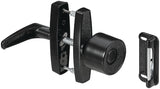 National Hardware V1307 Series N178-798 Knob Latch, Black, Zinc, 5/8 to 1-3/8 in Thick Door