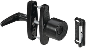 National Hardware V1307 Series N178-798 Knob Latch, Black, Zinc, 5/8 to 1-3/8 in Thick Door