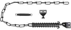 National Hardware V1355 Series N349-241 Chain Door Stop, Steel