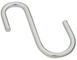 National Hardware 3315 Series N263-582 Open S-Hook, Steel, Zinc, Pack of 10
