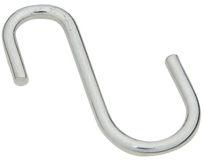 National Hardware 3315 Series N263-582 Open S-Hook, Steel, Zinc, Pack of 10