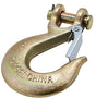 National Hardware 3256BC Series N830-318 Clevis Slip Hook with Latch, 3/8 in, 6600 lb Working Load, 70 Grade, Steel