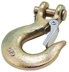 National Hardware 3256BC Series N830-319 Clevis Slip Hook with Latch, 5/16 in, 4700 lb Working Load, 70 Grade, Steel