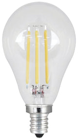 Feit Electric BPA1540C/827/LED/2 Filament LED Bulb, General-Purpose, A15 Lamp, 40 W Equivalent, E12 Candelabra Lamp Base