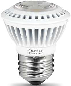 Feit Electric BPEXN/500/MED/LED LED Bulb, Track/Recessed, MR16 Lamp, 50 W Equivalent, E26 Medium Lamp Base, Dimmable