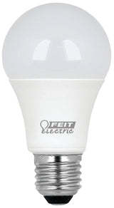 Feit Electric A800/830/10KLED/10/RP LED Bulb, General-Purpose, A19 Lamp, 60 W Equivalent, E26 Medium Lamp Base, Non-Dimmable