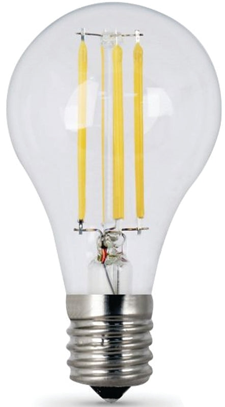 Feit Electric BPA1540N/827/LED/2 Filament LED Bulb, General-Purpose, A15 Lamp, 40 W Equivalent, E17 Lamp Base, Dimmable