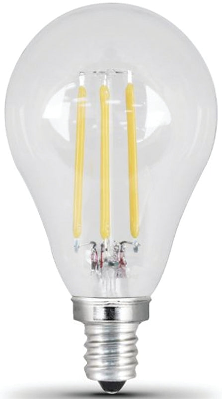 Feit Electric BPA1560C850LED/2 LED Bulb, General Purpose, A15 Lamp, 60 W Equivalent, E12 Lamp Base, Dimmable, Clear