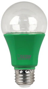 Feit Electric A19/GROW/LEDG2 LED Bulb, General-Purpose, A19 Lamp, E26 Lamp Base, Green