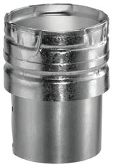 AmeriVent 6EDC Draft Hood Connector, 6 in Dia, 6 in OAL, Snap-Lock, Steel