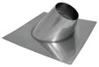AmeriVent 8RF Roof Vent Flashing, 21 in OAL, 21 in OAW, 8 in Pipe, Galvanized Steel