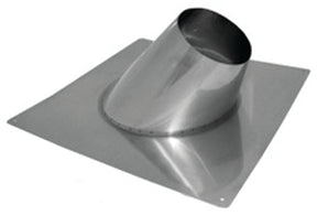 AmeriVent 8RF Roof Vent Flashing, 21 in OAL, 21 in OAW, 8 in Pipe, Galvanized Steel