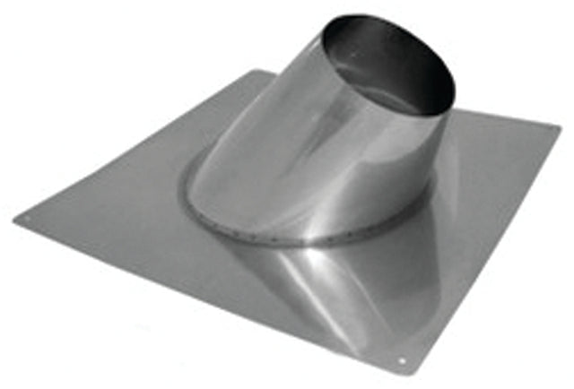 AmeriVent 8RF Roof Vent Flashing, 21 in OAL, 21 in OAW, 8 in Pipe, Galvanized Steel