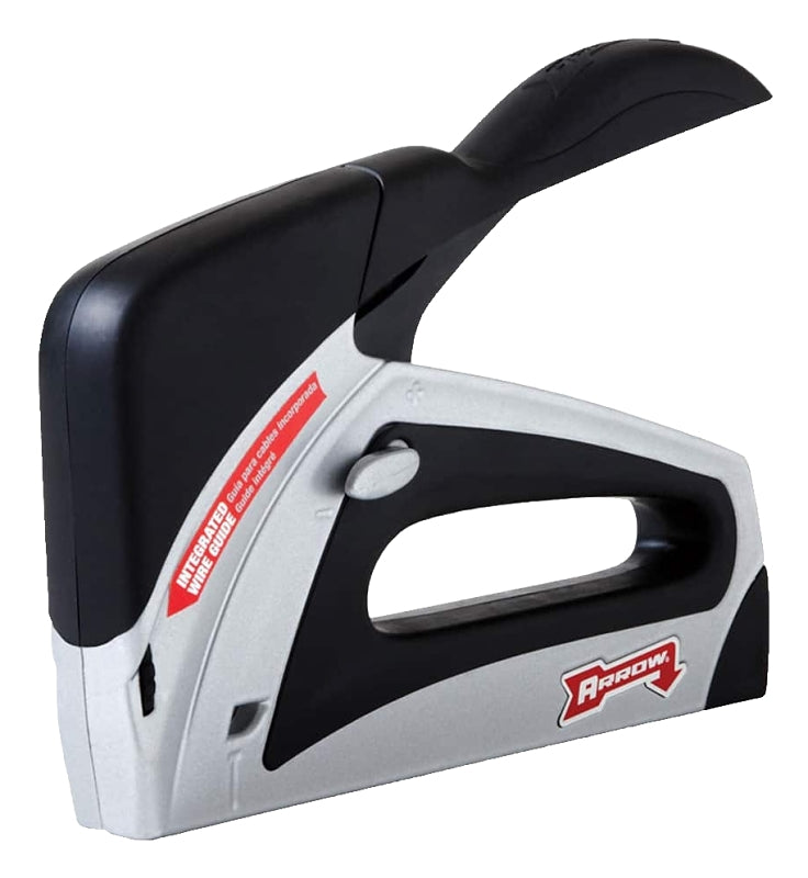 Arrow T50ELITE Manual Staple Gun, T50 Staple, 1/4 to 9/16 in L Leg, Steel Staple