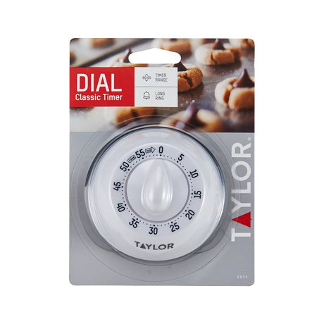 Taylor 5832 Mechanical Timer, 60 min, White