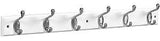 National Hardware DPV8170 S812-990 Series Hook Rail, Wall Mounting, 27 in L x 0.6 in W x 2.75 in H Dimensions, White