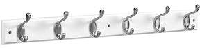 National Hardware DPV8170 S812-990 Series Hook Rail, Wall Mounting, 27 in L x 0.6 in W x 2.75 in H Dimensions, White