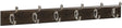 National Hardware DPV8170 S813-006 Series Hook Rail, Wall Mounting, 27 in L x 0.6 in W x 2.75 in H Dimensions, Brown
