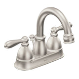 Moen WS84667SRN Bathroom Faucet, 1.2 gpm, 2-Handle, Metal, Brushed Nickel, Lever Handle, High Arc Spout