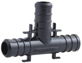 SharkBite UP362A Pipe Tee, 1/2 in, Barb x Crimp, Polymer, 160 psi Pressure