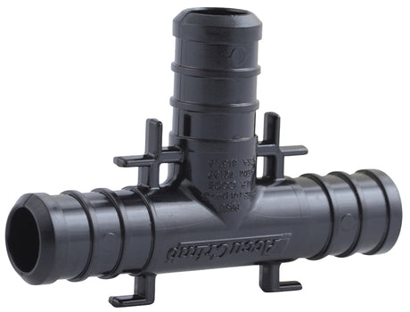 SharkBite UP362A Pipe Tee, 1/2 in, Barb x Crimp, Polymer, 160 psi Pressure