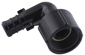SharkBite UP532 Swivel Elbow Pipe Adapter, 1/2 in, Barb x FNPT, Polymer, 80 to 160 psi Pressure