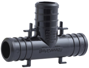 SharkBite UP370A Pipe Tee, 3/4 in, Barb x Crimp, Polymer, 160 psi Pressure