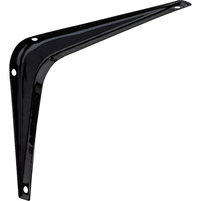 National Hardware 211BC Series N218-911 Shelf Bracket, 100 lb, 6 in L, Steel, Black, Pack of 20