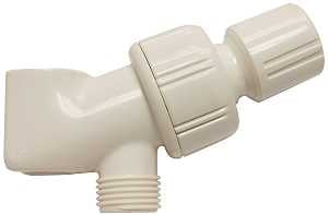 Plumb Pak PP828-64 Replacement Shower Bracket, White, For: 1/2 in IPS Shower Connections