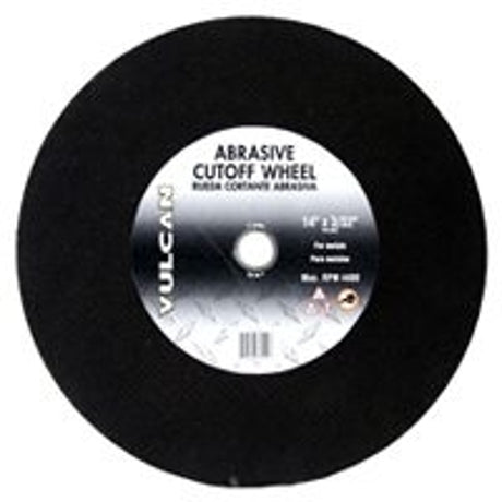 Vulcan 918120OR Type 1 Cut-Off Wheel, 14 in Dia, 3/32 in Thick, 1 in Arbor, Premium, Aluminum Oxide Abrasive