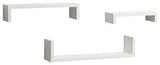 Knape & Vogt 243-WT Series Ledge Kit, White, 40 lb, 3-Shelf, Wood, Pack of 4