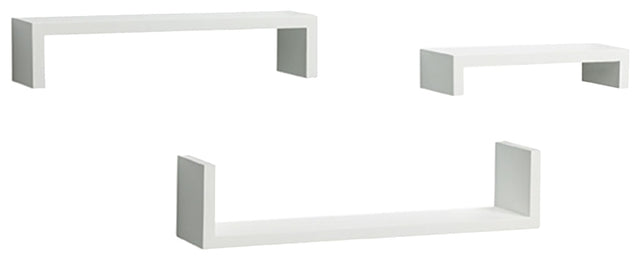 Knape & Vogt 243-WT Series Ledge Kit, White, 40 lb, 3-Shelf, Wood, Pack of 4