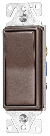 Eaton Wiring Devices 7500 Series 7503RB-K-L Rocker Switch, 15 A, 120/277 V, 3-Way, Thermoplastic Housing Material, Pack of 4