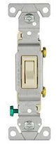 Eaton Wiring Devices 1301-7LA Series Toggle Switch, 1-Poles, Light Almond, 15 A, 120 V, Polycarbonate Housing Material, Pack of 10