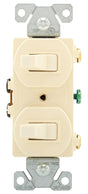 Eaton Wiring Devices 271LA Series Combination Toggle Switch, Light Almond, 15 A, 120/277 V, Screw Terminal, Pack of 10