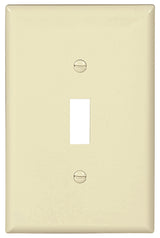 Eaton Wiring Devices PJ1LA Wallplate, 4-7/8 in L, 3-1/8 in W, 1 -Gang, Polycarbonate, Light Almond, High-Gloss, Pack of 25