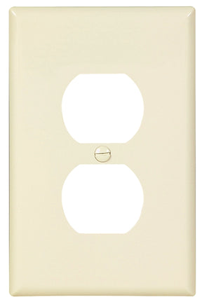 Eaton Wiring Devices PJ8LA Single and Duplex Receptacle Wallplate, 4-7/8 in L, 3-1/8 in W, 1 -Gang, Polycarbonate, Pack of 25